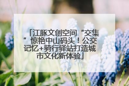 江豚文创空间“交集”惊艳中山码头！公交记忆+骑行驿站打造城市文化新体验