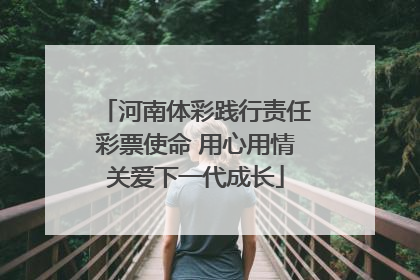 河南体彩践行责任彩票使命 用心用情关爱下一代成长