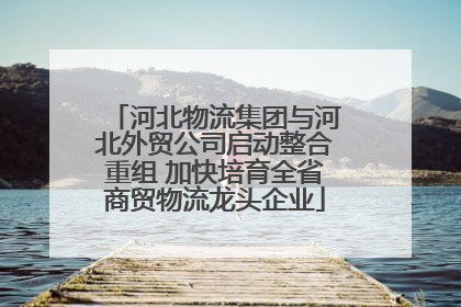 河北物流集团与河北外贸公司启动整合重组 加快培育全省商贸物流龙头企业