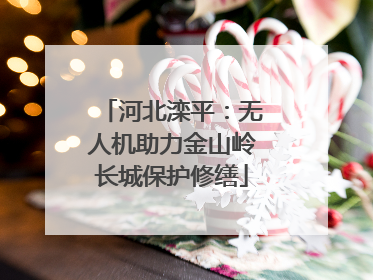 河北滦平：无人机助力金山岭长城保护修缮