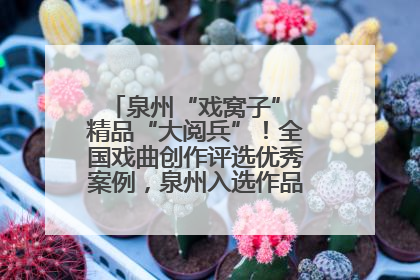 泉州“戏窝子” 精品“大阅兵”！全国戏曲创作评选优秀案例，泉州入选作品数在地级市中最多