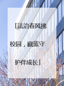 法治春风拂校园，藏蓝守护伴成长