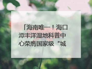 海南唯一！海口潭丰洋湿地科普中心荣膺国家级“城市儿童友好空间建设园区”称号