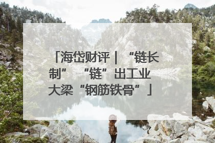 海岱财评｜“链长制” “链”出工业大梁“钢筋铁骨”
