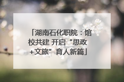 湖南石化职院：馆校共建 开启“思政+文旅”育人新篇