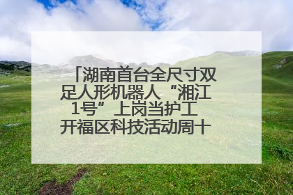 湖南首台全尺寸双足人形机器人“湘江1号”上岗当护工 开福区科技活动周十大科创项目签约