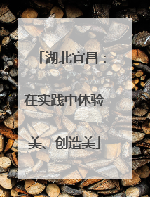 湖北宜昌：在实践中体验美、创造美