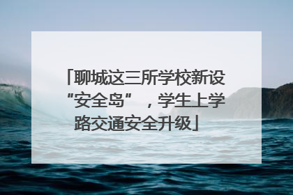 聊城这三所学校新设“安全岛”，学生上学路交通安全升级