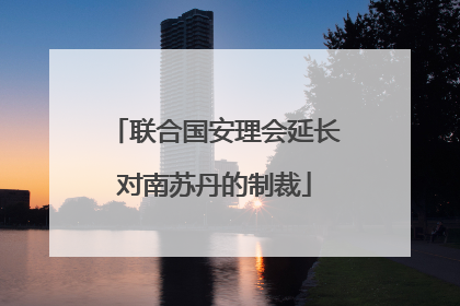 联合国安理会延长对南苏丹的制裁