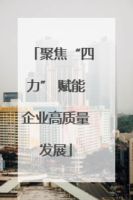 聚焦“四力” 赋能企业高质量发展