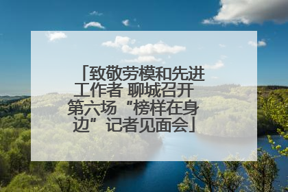 致敬劳模和先进工作者 聊城召开第六场“榜样在身边”记者见面会