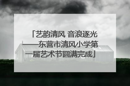 艺韵清风 音浪逐光——东营市清风小学第一届艺术节圆满完成