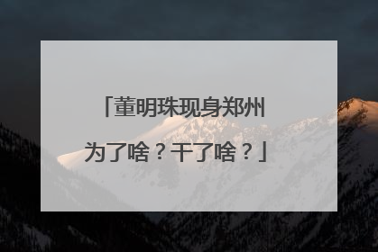 董明珠现身郑州 为了啥？干了啥？