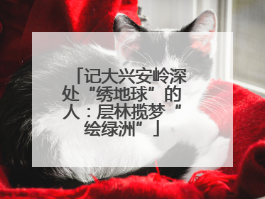 记大兴安岭深处“绣地球”的人：层林揽梦“绘绿洲”