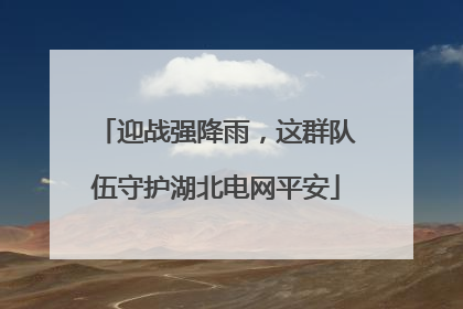 迎战强降雨，这群队伍守护湖北电网平安