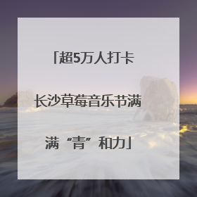 超5万人打卡 长沙草莓音乐节满满“青”和力