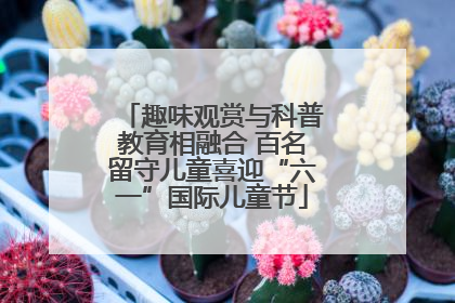 趣味观赏与科普教育相融合 百名留守儿童喜迎“六一”国际儿童节