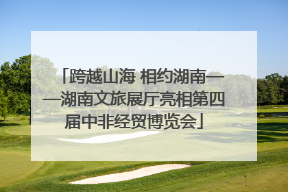 跨越山海 相约湖南——湖南文旅展厅亮相第四届中非经贸博览会