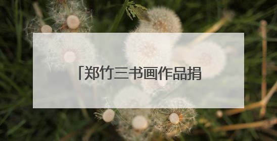 郑竹三书画作品捐赠金华开发区 助力家乡文化传承
