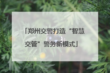 郑州交警打造“智慧交管”警务新模式