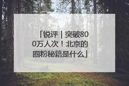 锐评｜突破800万人次！北京的圈粉秘籍是什么