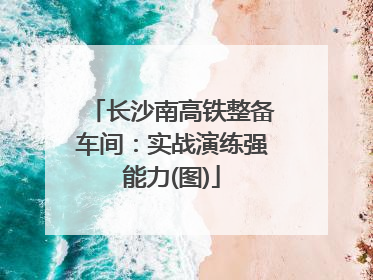 长沙南高铁整备车间：实战演练强能力(图)