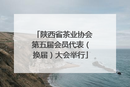 陕西省茶业协会第五届会员代表（换届）大会举行