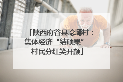 陕西府谷县埝墕村：集体经济“结硕果” 村民分红笑开颜