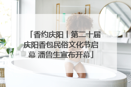 香约庆阳丨第二十届庆阳香包民俗文化节启幕 潘鲁生宣布开幕