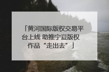黄河国际版权交易平台上线 助推宁夏版权作品“走出去”