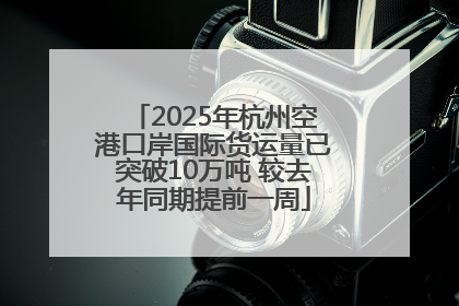 2025年杭州空港口岸国际货运量已突破10万吨 较去年同期提前一周
