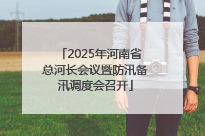 2025年河南省总河长会议暨防汛备汛调度会召开
