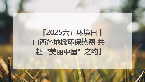 2025六五环境日丨山西各地掀环保热潮 共赴“美丽中国”之约